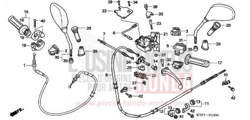 HANDLE LEVER/SWITCH/CABLE SH1505 de 2005